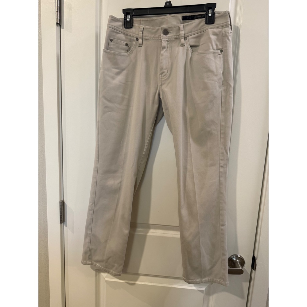 J. Hilburn WLG Mens 5-Pocket‎ Twill Pants Khaki Stone Straight Leg 31x27
